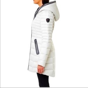 Pajar Down Jacket with hood light gray silver